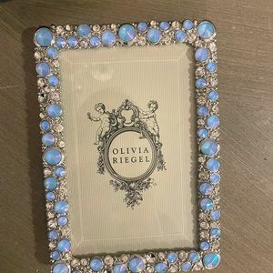Olivia Riegel Frame- Blue Beads